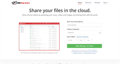 Desktop Screenshot of filefactory.com